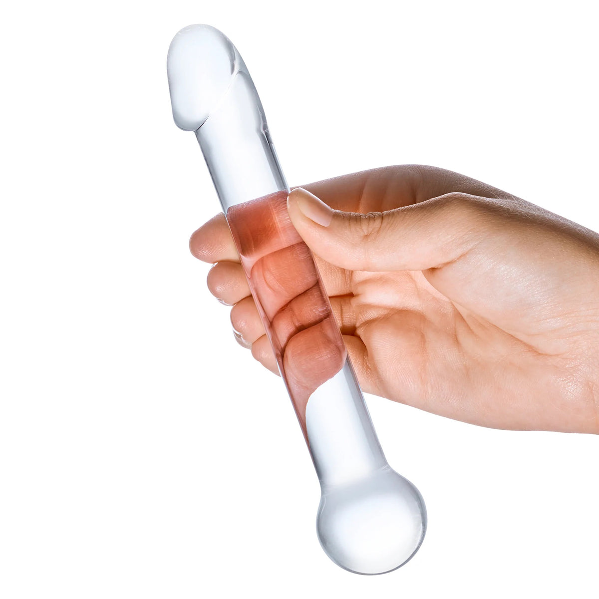 7 Inch Realistic Head Glass Dildo