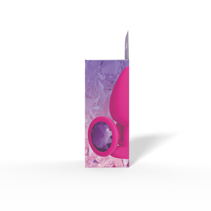 Gemma Purple Gem Pink Silicone Plug - Large