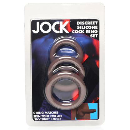 Jock Silicone Cock Ring Set in - Dark