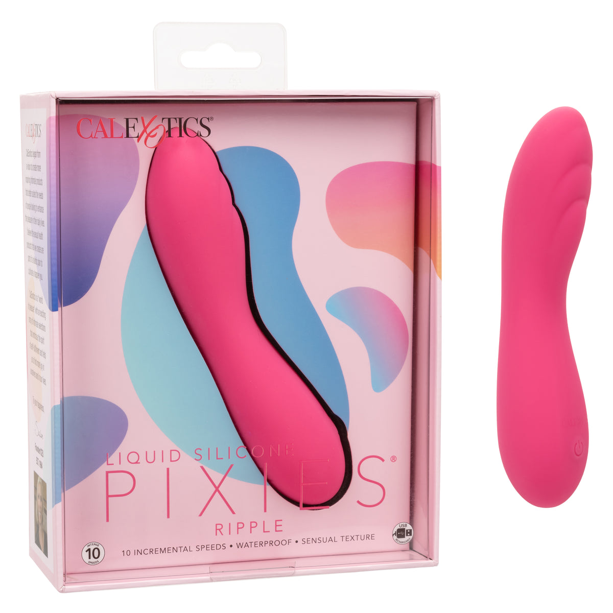 Liquid Silicone Pixies Ripple - Pink