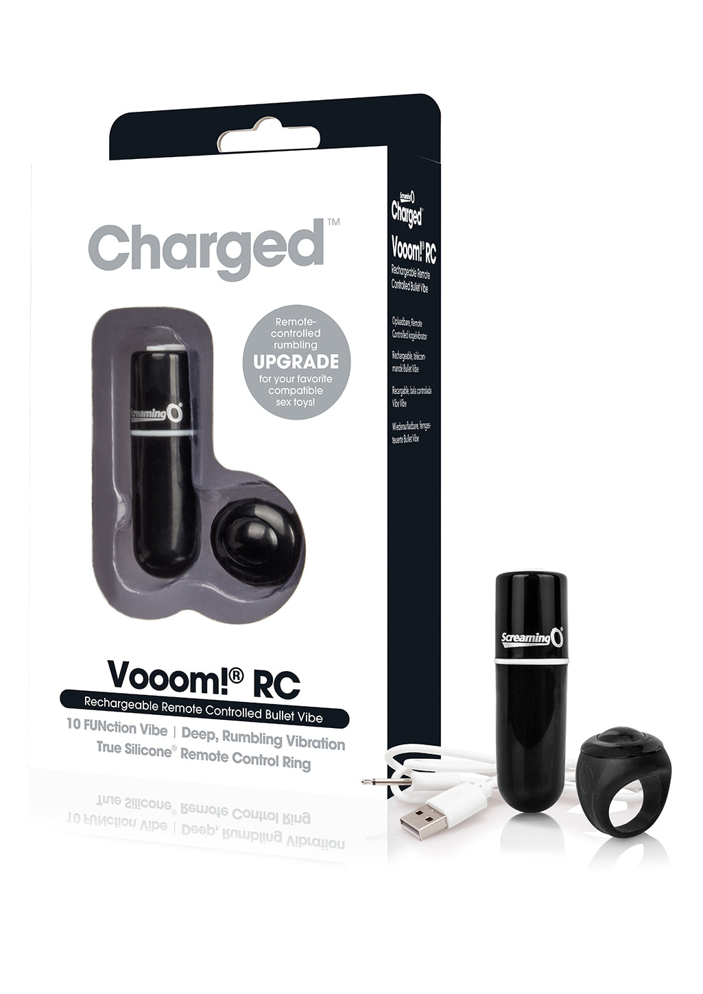 Charged Vooom Remote Control Bullet - Black