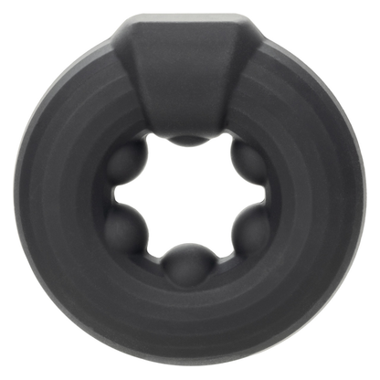 Alpha Liquid Silicone Beaded Optimum Ring Black