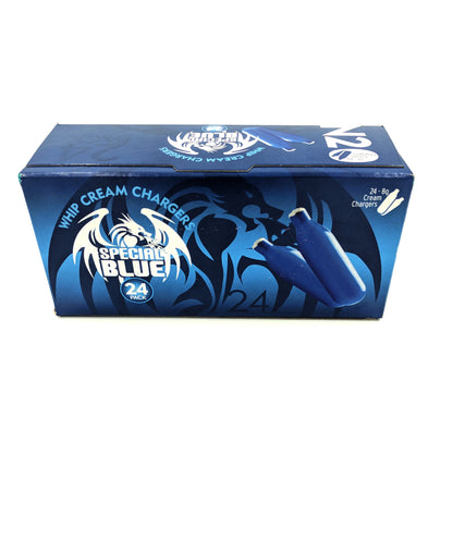 Special Blue Whip Cream Chargers -  24 Count