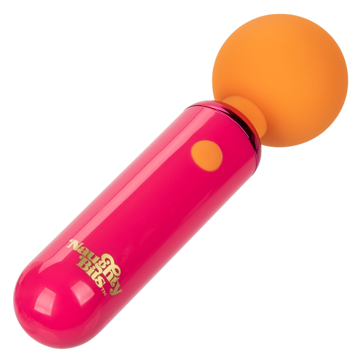 Naughty Bits Home Cumming Queen Vibrating Wand - Orange/pink
