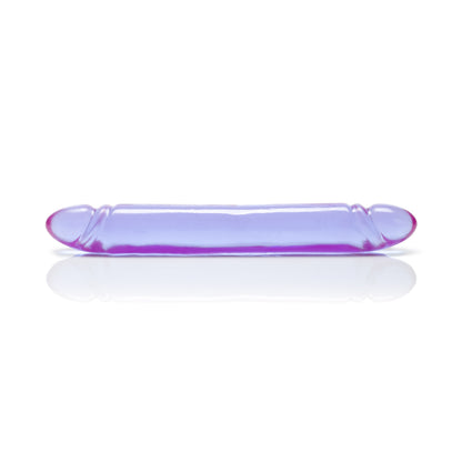 Reflective Gel Smooth Double Dong - Purple