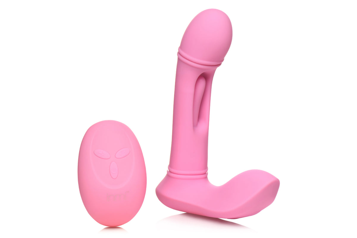 Flickers G-Flick Flicking G-Spot Vibrator With Remote - Pink