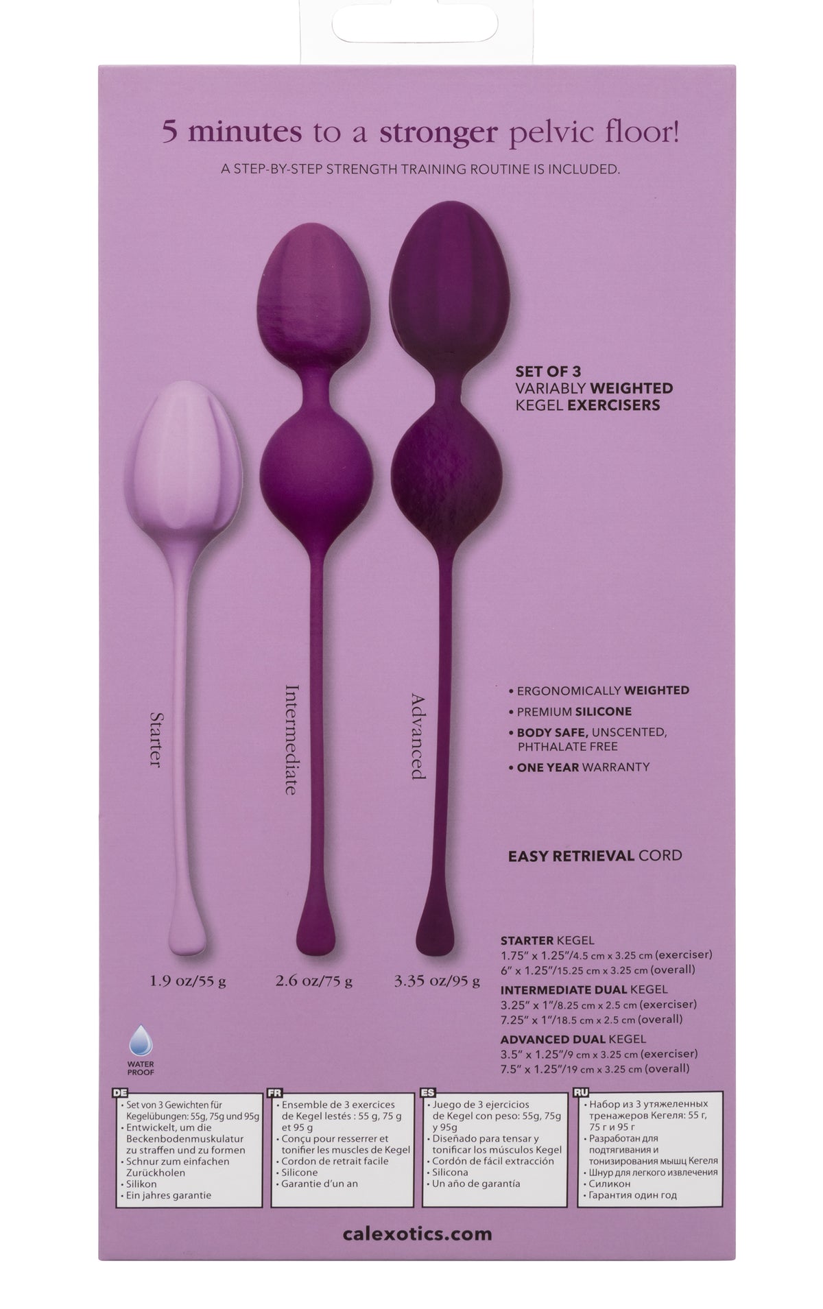 Kegel Training 3-Piece Set - Purple