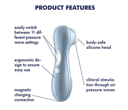 Satisfyer Pro 2 Generation 2 - Air Pulse Stimulator - Blue