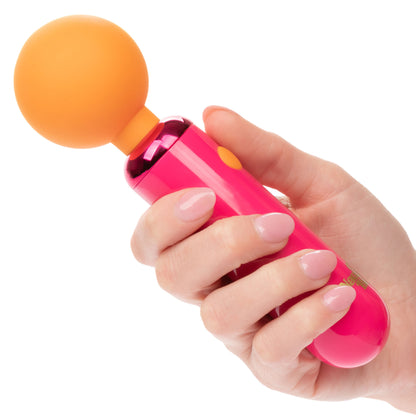 Naughty Bits Home Cumming Queen Vibrating Wand - Orange/pink