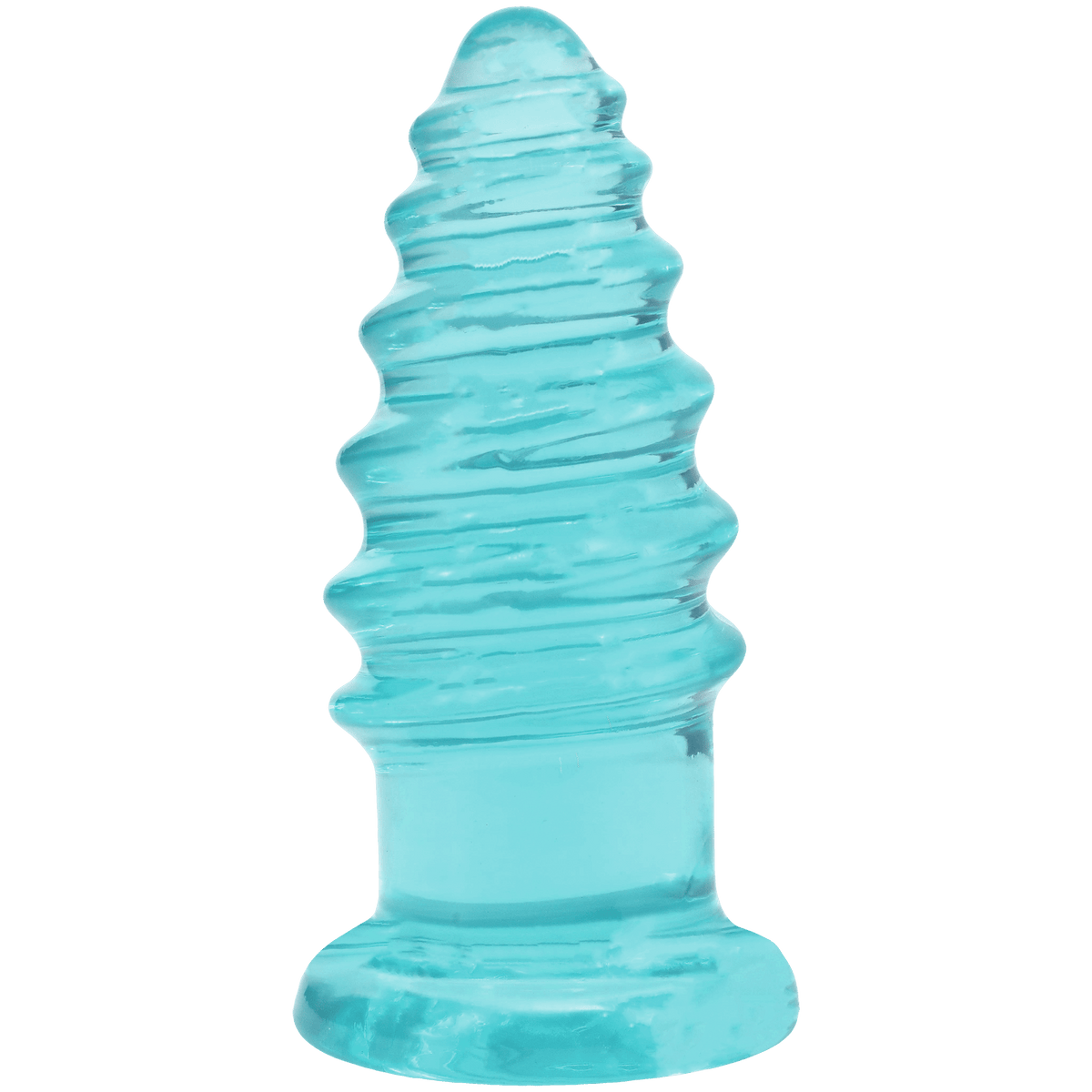 Crystal Jellies - Anal Twist - 7 Inch Teal - Vegas Back Room