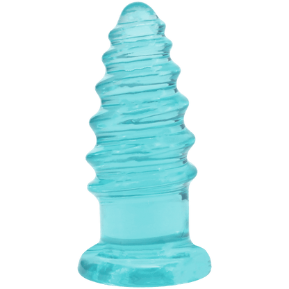 Crystal Jellies - Anal Twist - 7 Inch Teal - Vegas Back Room