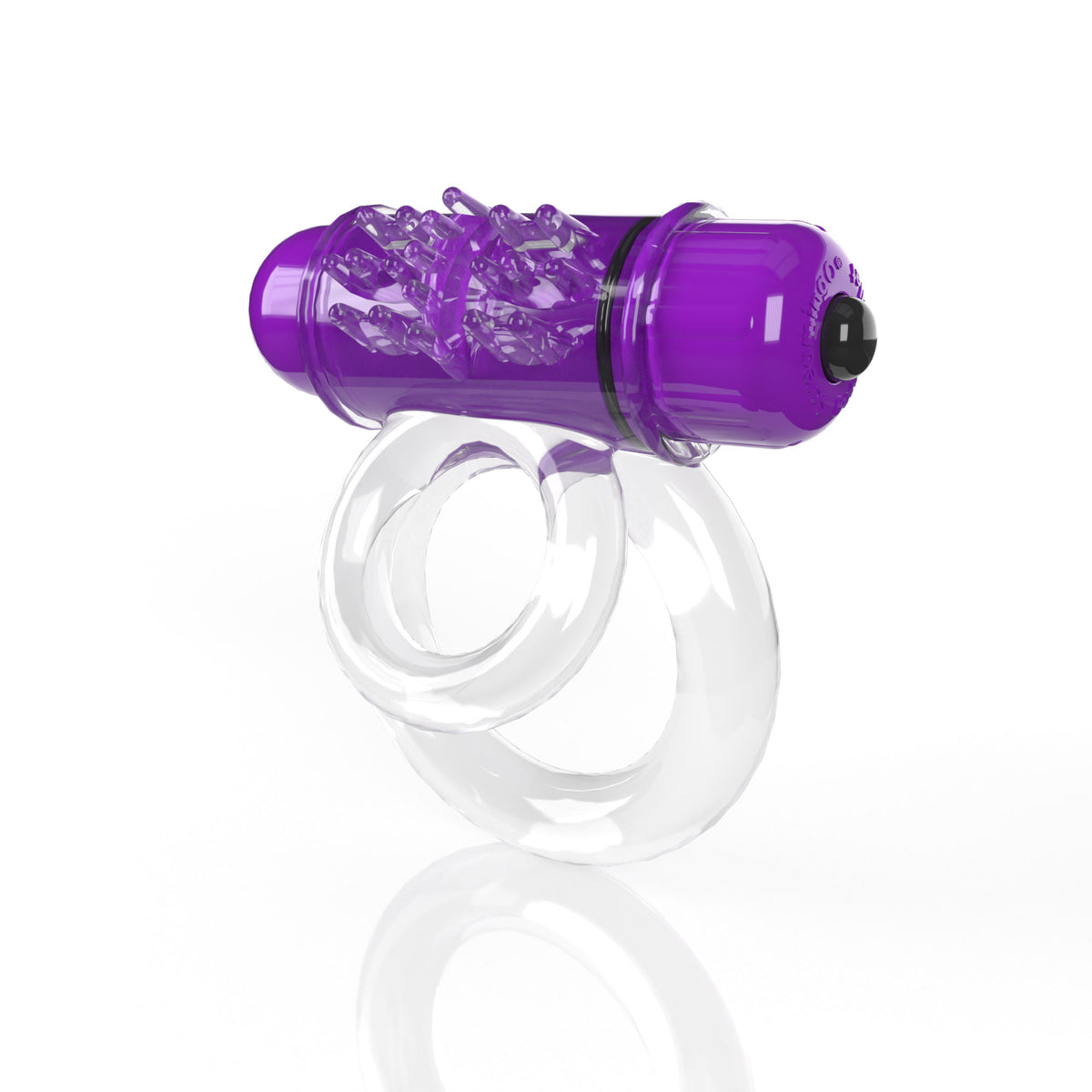 Screaming O 4b - Double O Super Powered Vibrating Double Ring - Grape