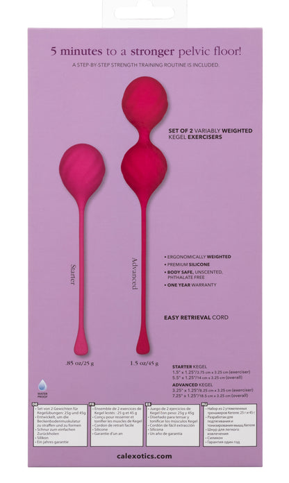 Kegel Training 2-Piece Set - Pink