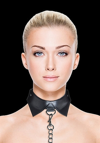 Exclusive Collar With Leash - Black