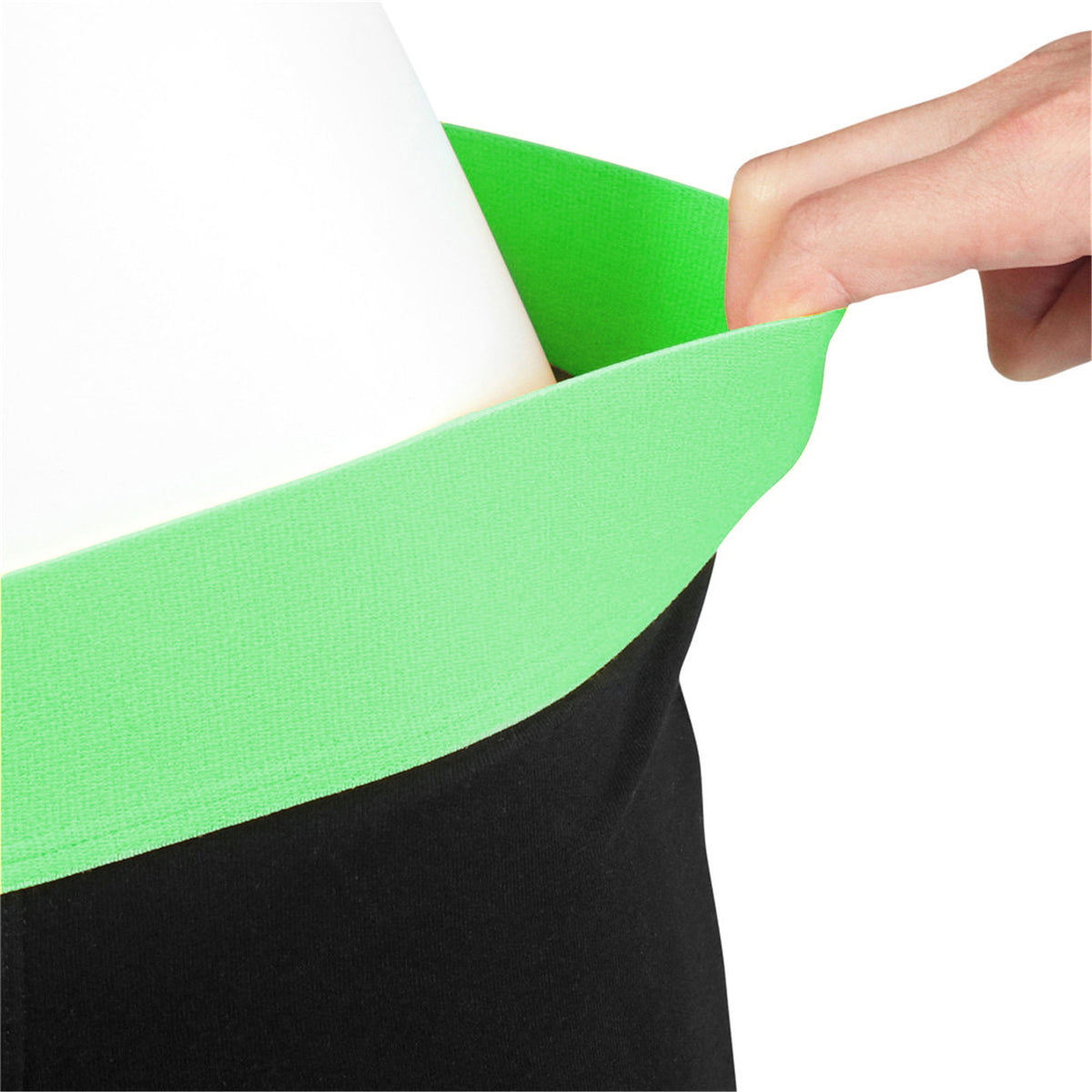 Get Lucky Strap-on Black/green Boxers - Xs/s