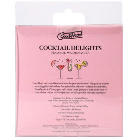 Goodhead Cocktail Delights Peach Bellini, Strawberries Champagne, and Lemon Drop 3 Pack 2 Oz.