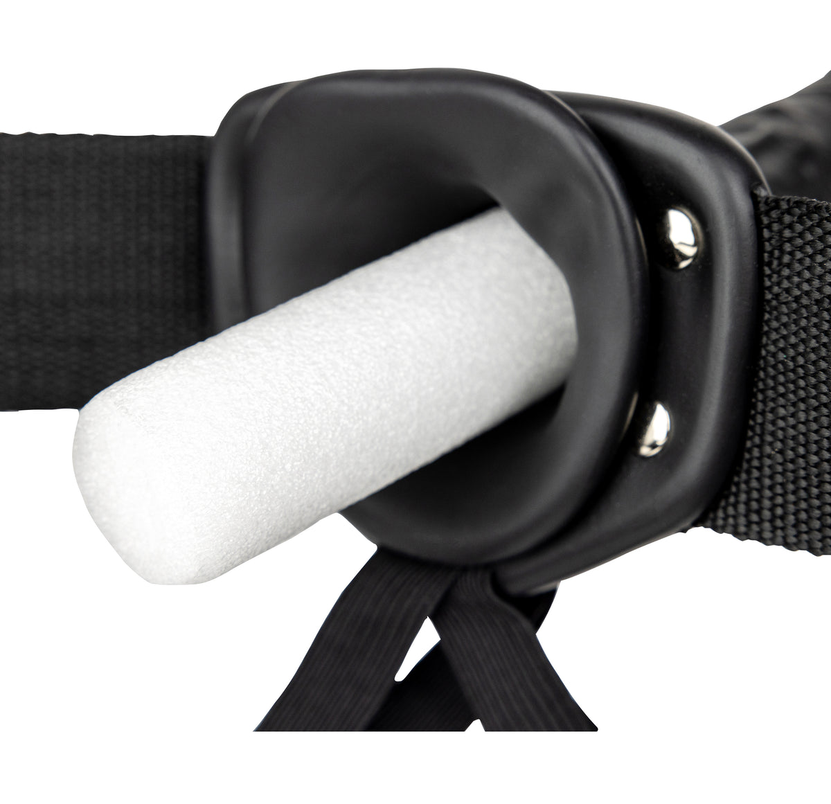Hollow Strap-on Without Balls 8 Inch - Black