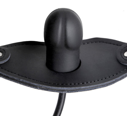 Silencer Inflatable Locking Penis Gag - Black