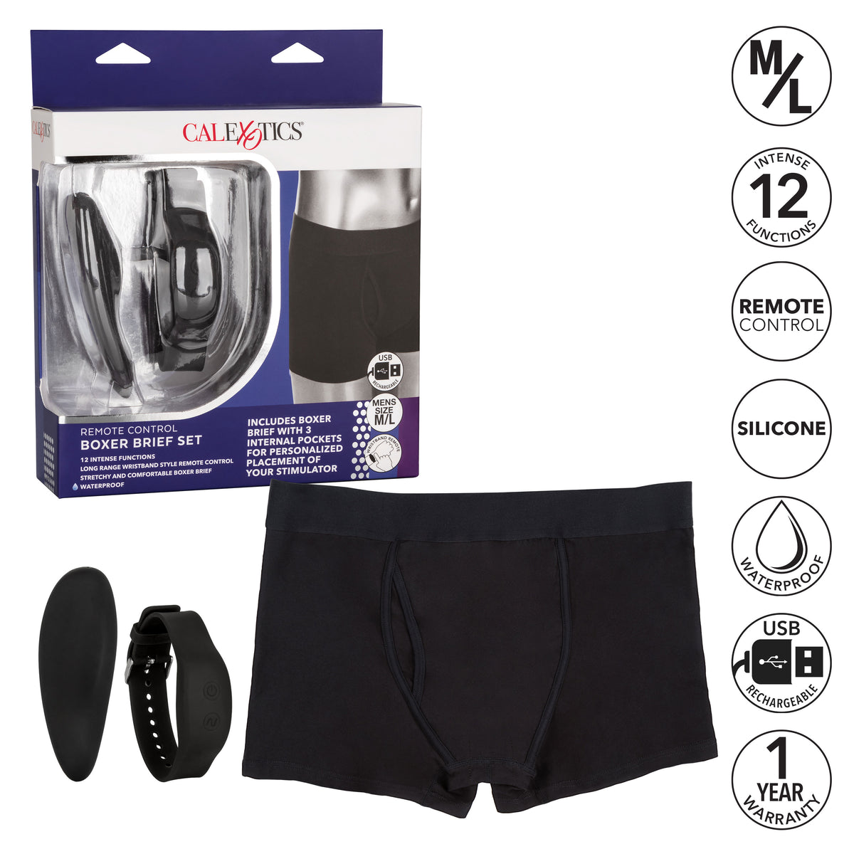 Remote Control Boxer Brief Set - M/l