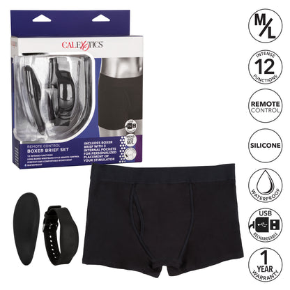 Remote Control Boxer Brief Set - M/l