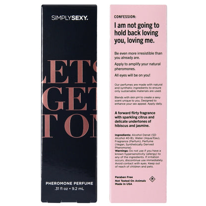 Simply Sexy Lets Get It on - Pheromone Perfume - .31oz | 9.2ml