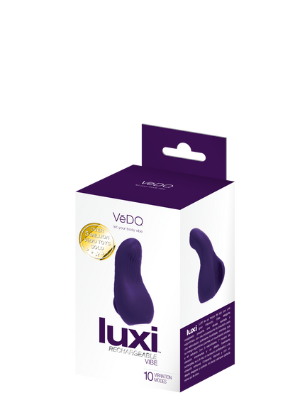 Luxi Rechargeable Clitoral Finger Vibe Purple
