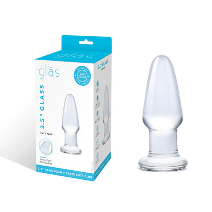 3.5 Inch Glass Butt Plug