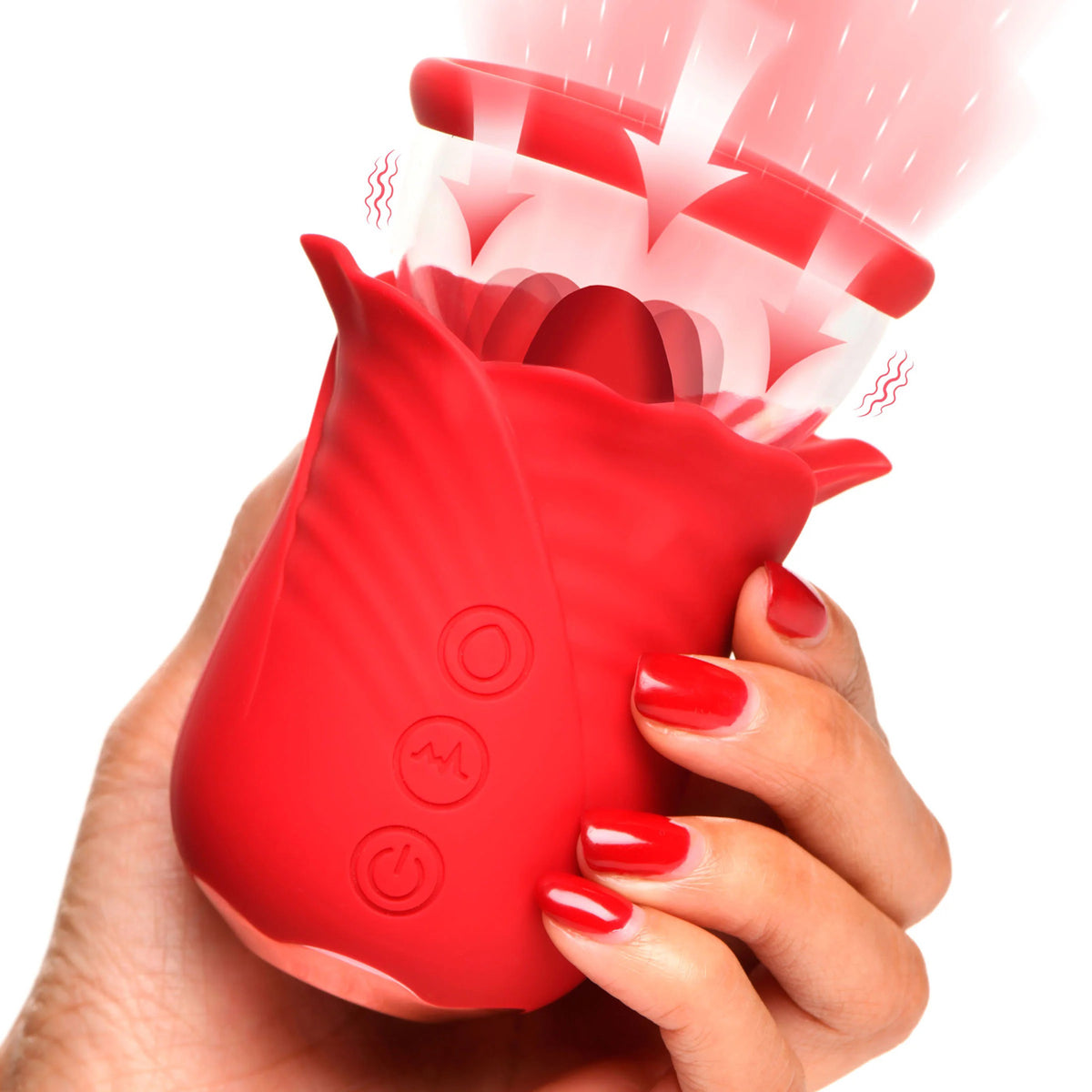 Lily Lover Sucking and Vibrating Clitoral Stimulator- Red