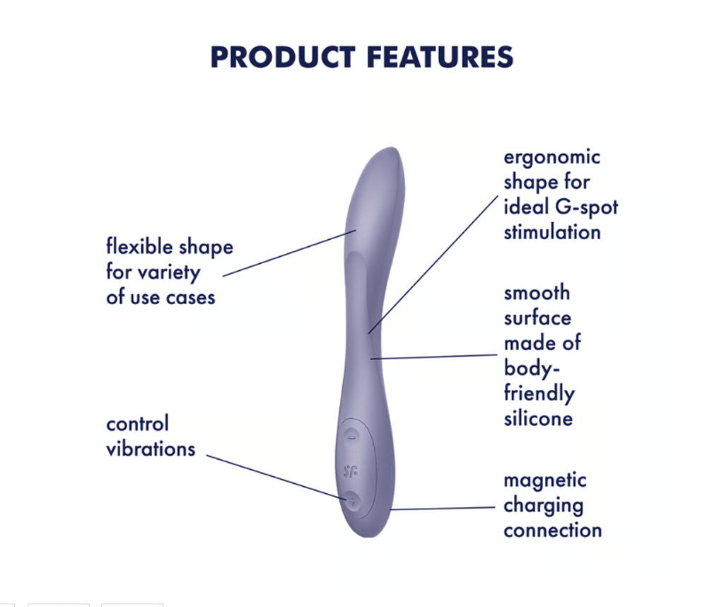 Satisfyer G-Spot Flex 2 - Multi Vibrator - Dark Violet
