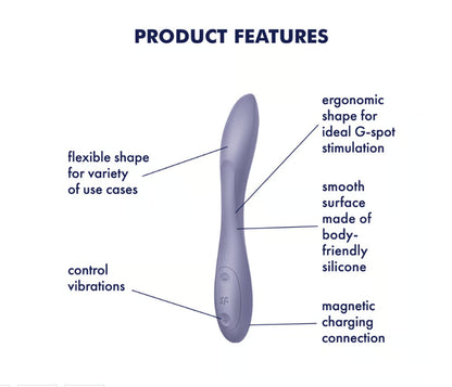 Satisfyer G-Spot Flex 2 - Multi Vibrator - Dark Violet