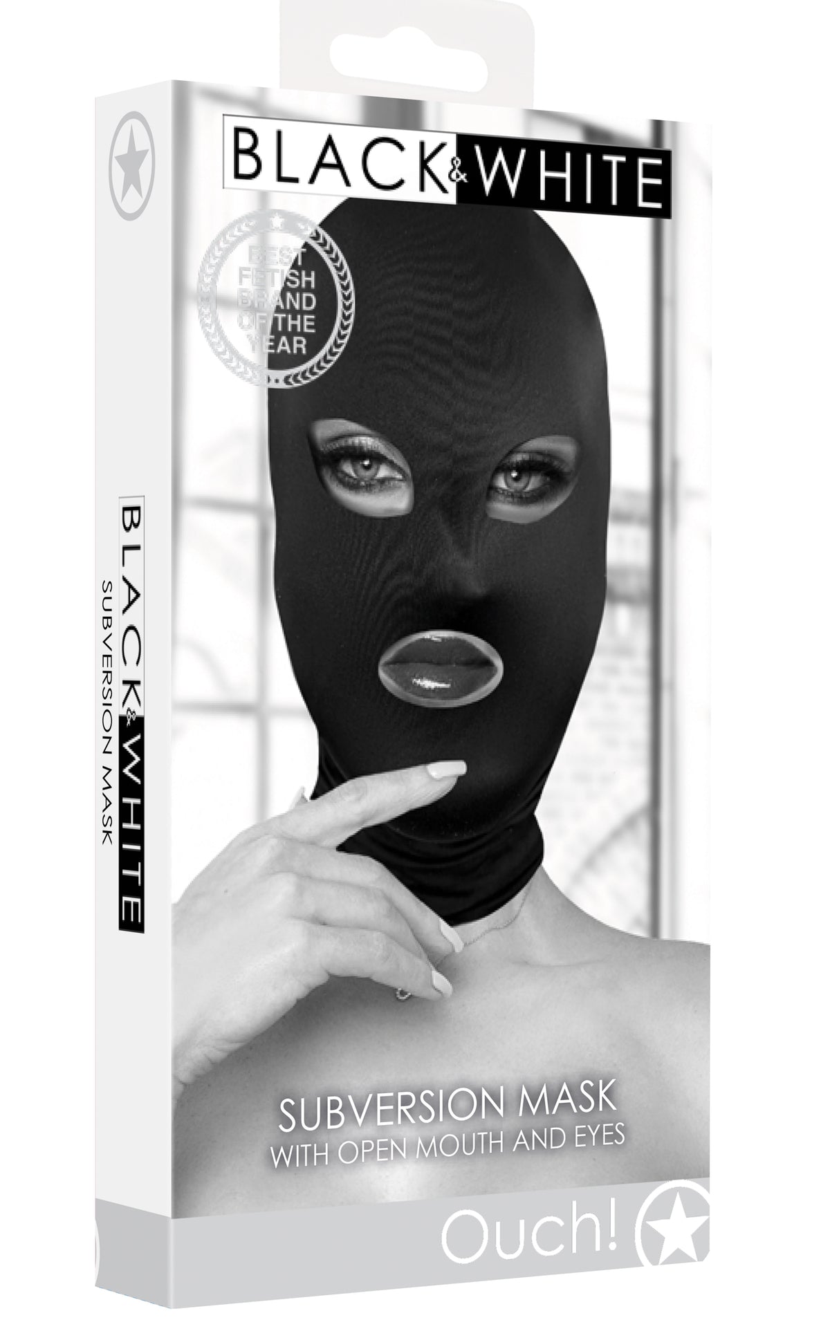 Subversion Mask With Open Mouth and Eye -  Black