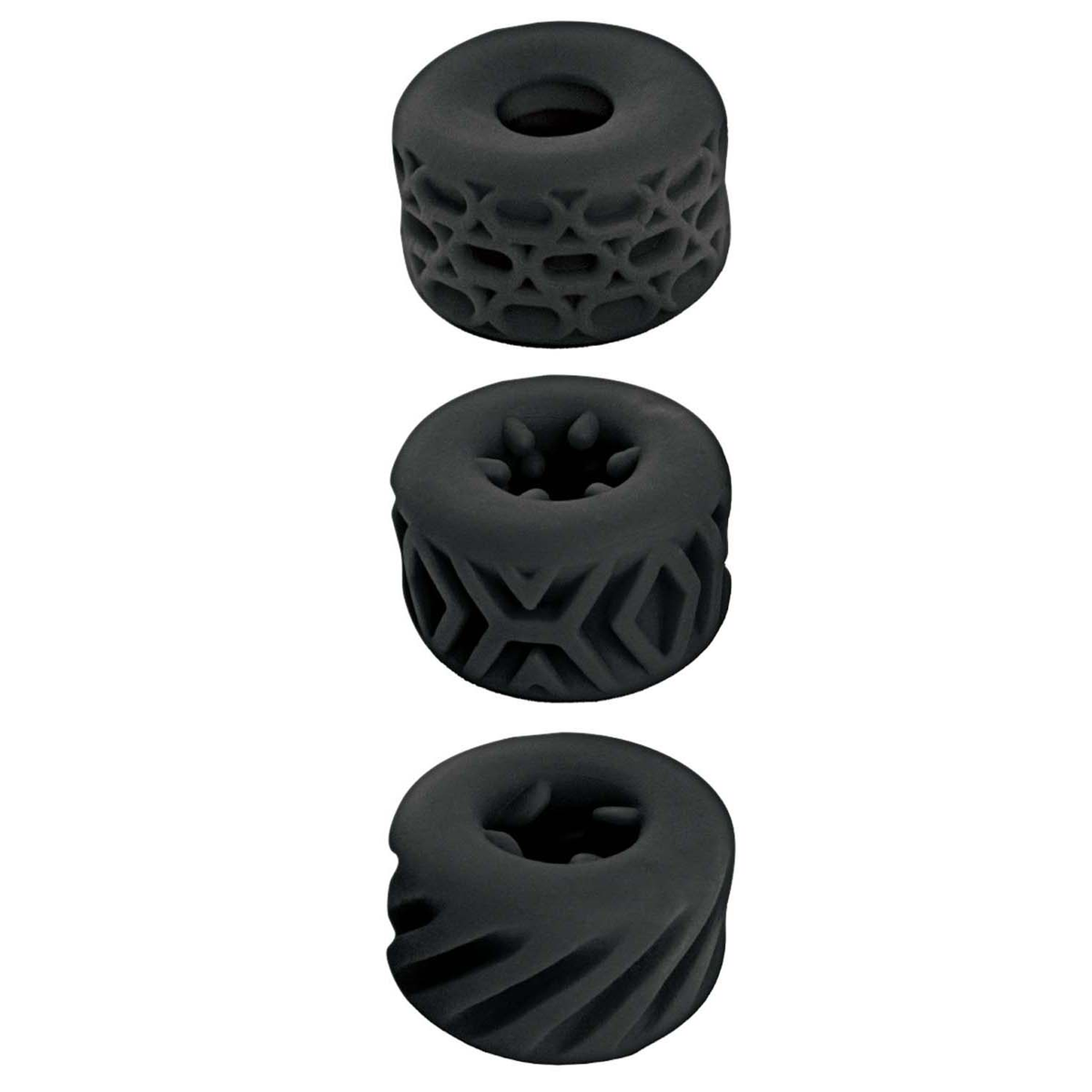 Super Stretchy Stroker Rings Black