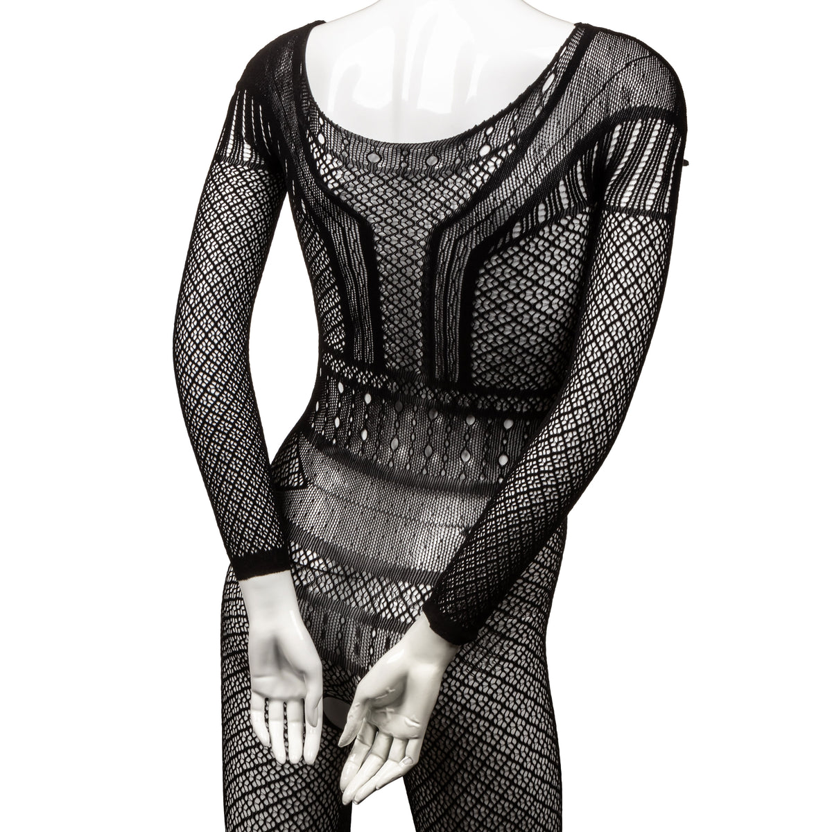 Scandal Plus Size Full Length Lace Body Suit - Plus Size - Black