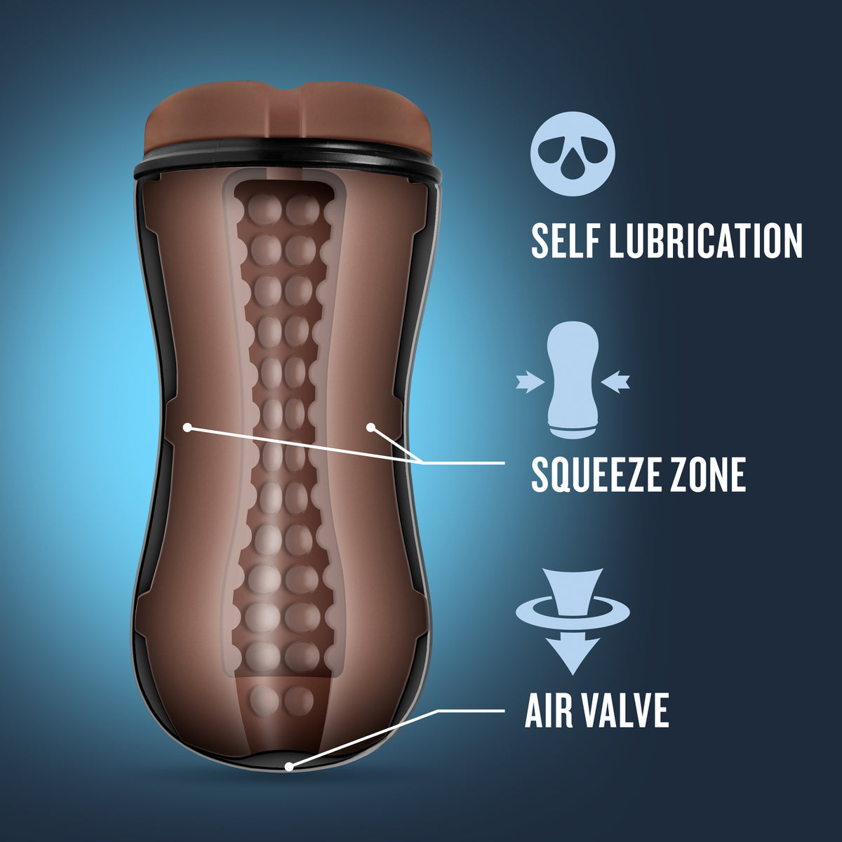 Loverboy - the Mechanic - Self Lubricating Stroker - Brown