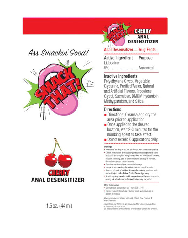 Smack That Anal Desensitizer Cherry 1.5oz