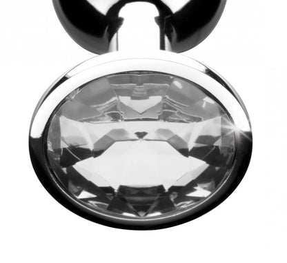 Clear Gem Anal Plug - Large