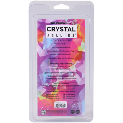 Crystal Jellies - Novice Pop Plug - 4 Inch Teal