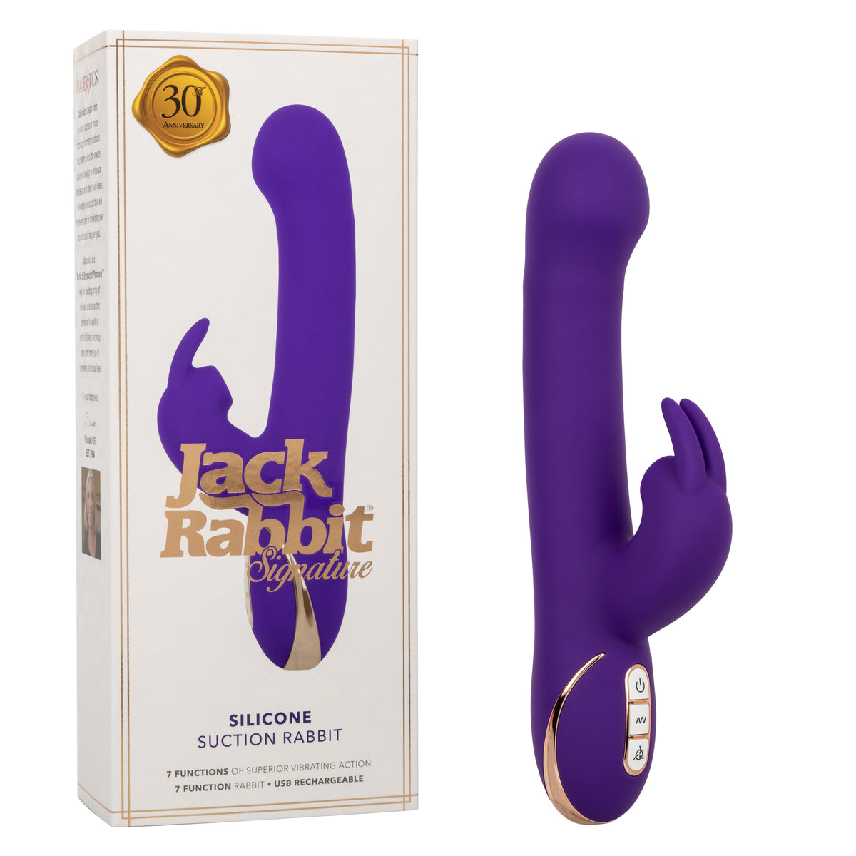 Jack Rabbit Signature Silicone Suction Rabbit - Purple