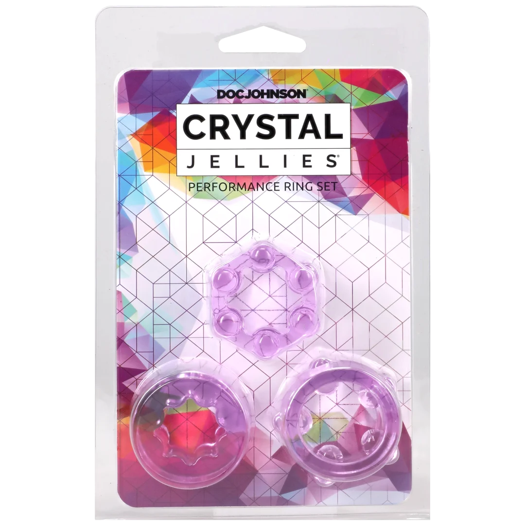 Crystal Jellies - Performance Ring Set Purple
