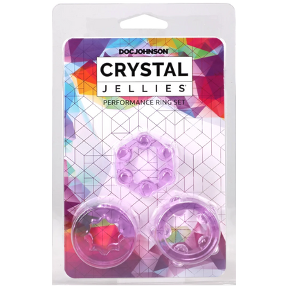 Crystal Jellies - Performance Ring Set Purple