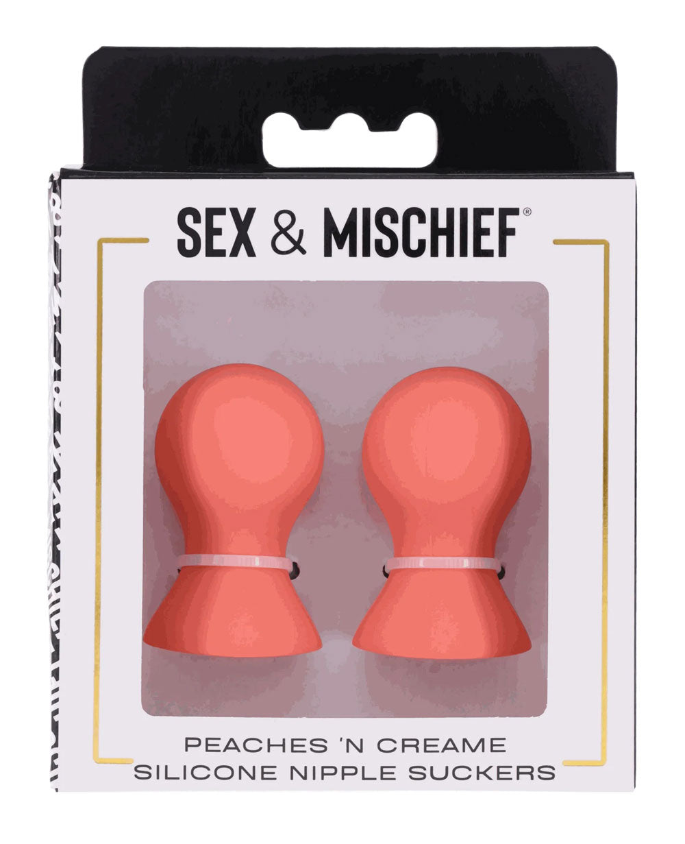 Peaches 'N Creame Silicone Nipple Suckers - Peach