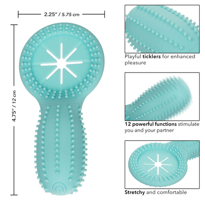 Silicone Rechargeable Elite 12x Enhancer - Teal