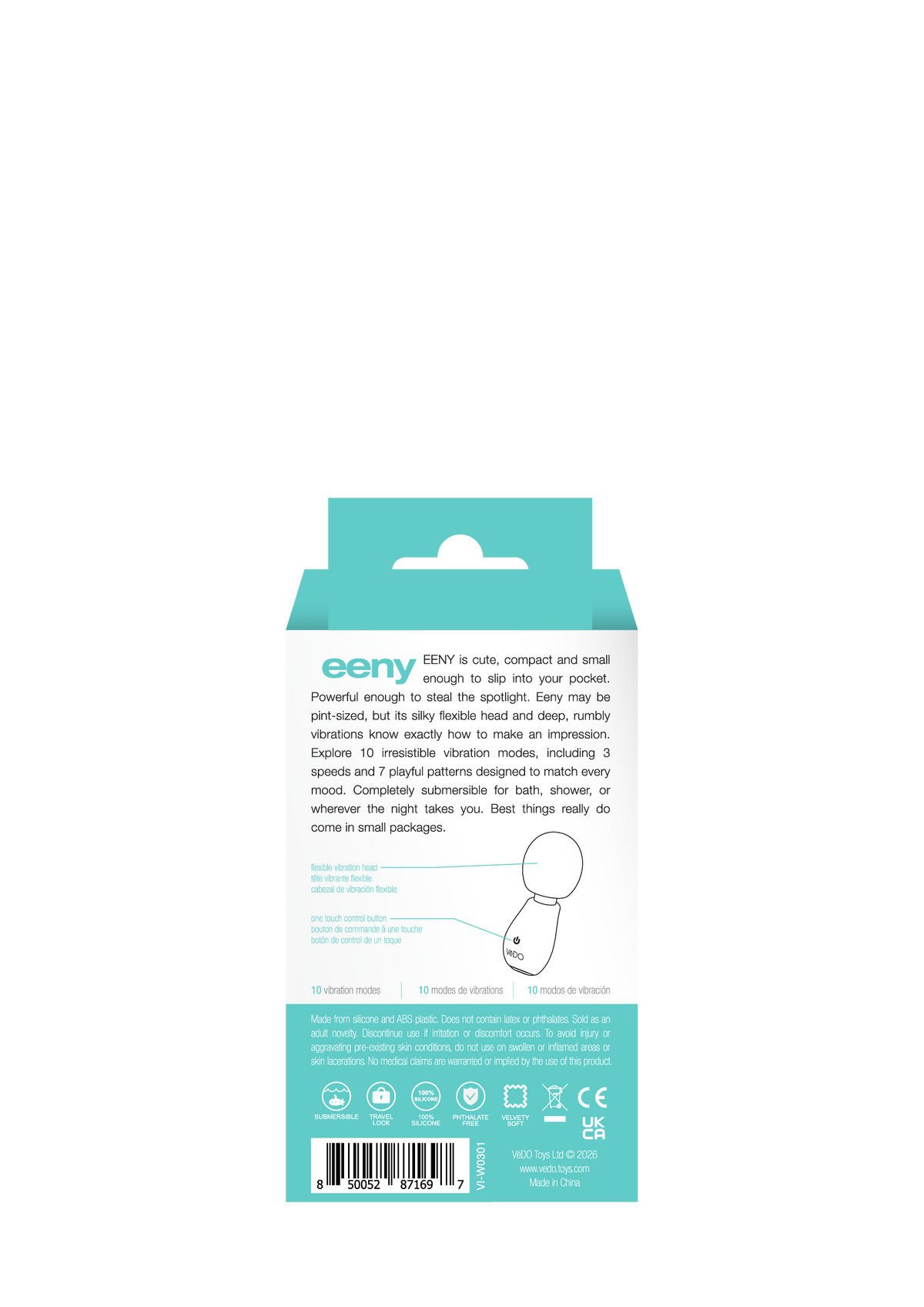 Eeny Rechargeable Extra Mini Wand Turqouise