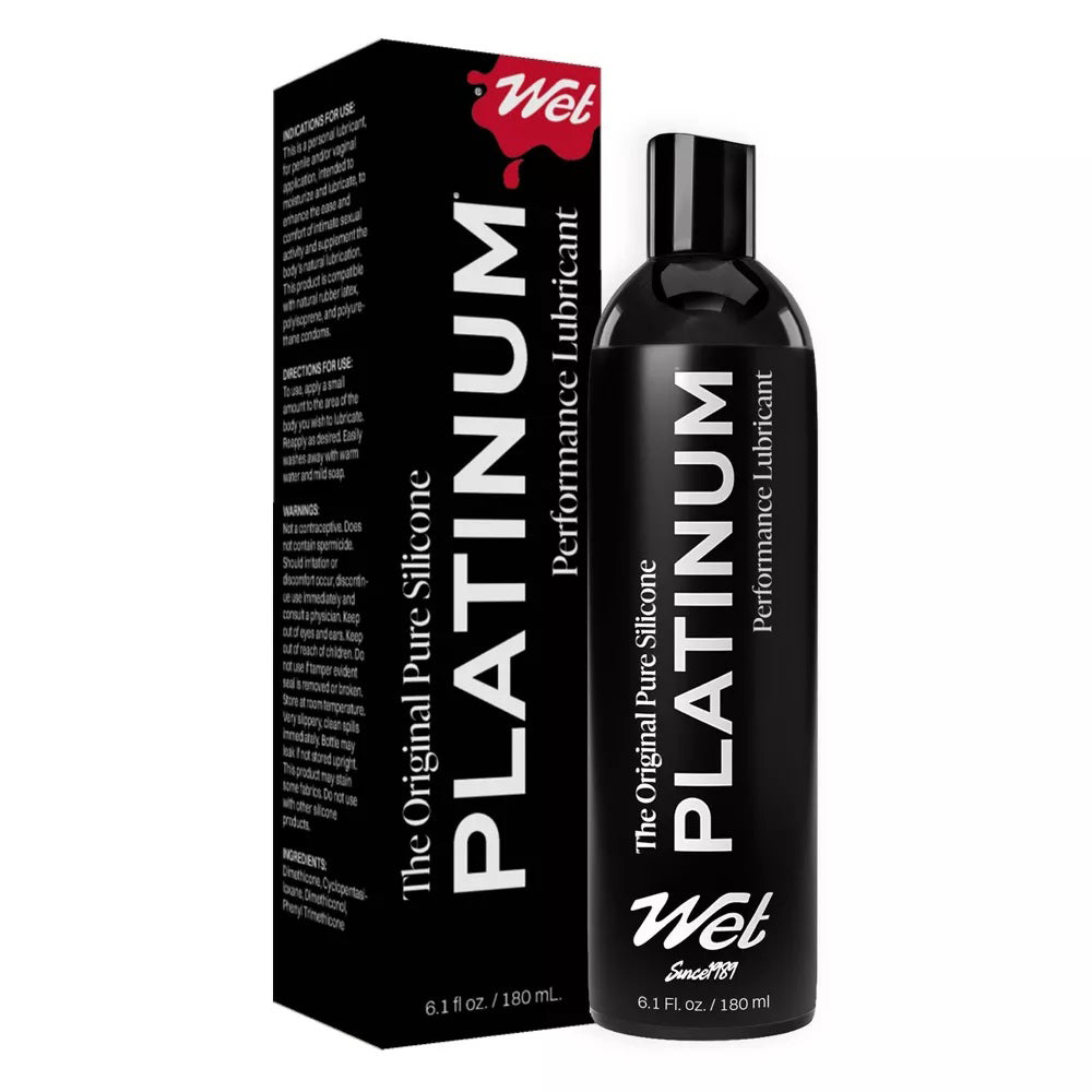 Wet Platinum Luxury Silicone Lubricant 6.1oz