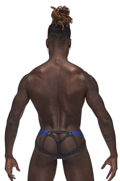Sexagon Strappy Ring Jock - Large/x-Large - Royal