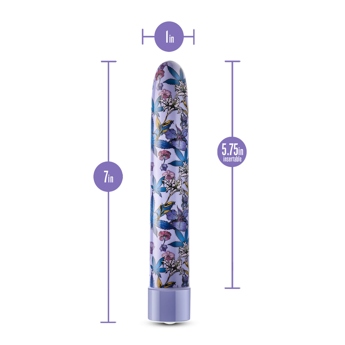 Limited Addiction - Floradelic - 7 Inch Rechargeable Vibe - Purple
