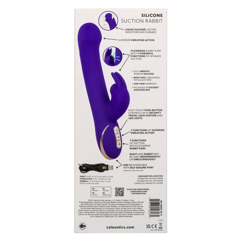 Jack Rabbit Signature Silicone Suction Rabbit - Purple