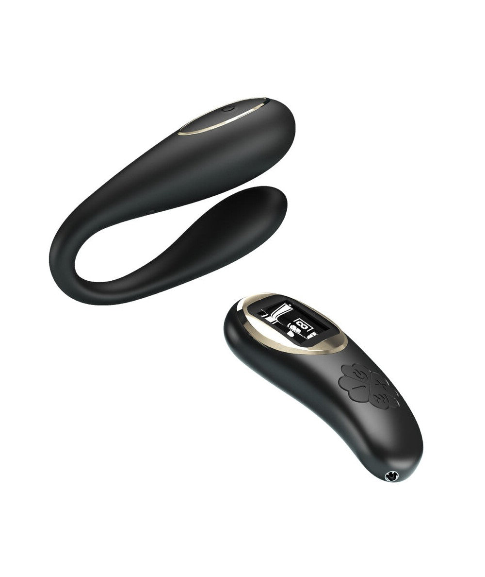 Nathan Double Pleasure Remote Control Vibrator - Black