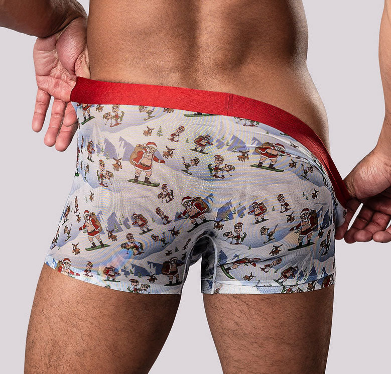 Christmas Trunks Seamless Sheer Short - Xlg