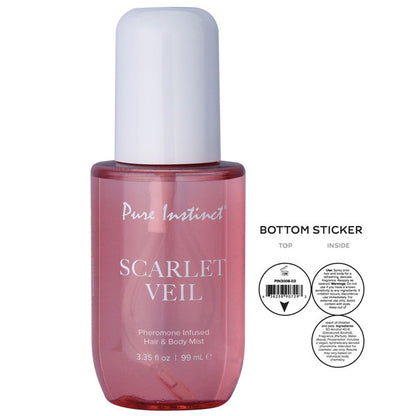 Pure Instinct Pheromone Hair and Body Mist Scarlet Veil 3.35oz